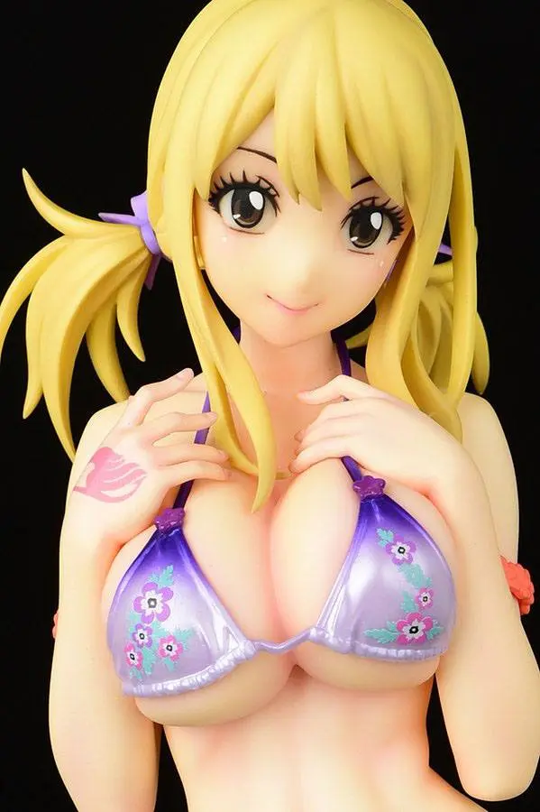 Fairy Tail 1/6 Lucy Heartfilia Swimsuit Pure in Heart Twin Tail Ver. PVC szobor figura 27 cm termékfotó