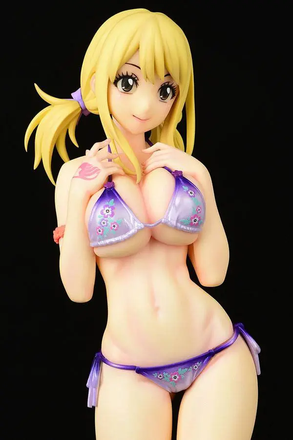 Fairy Tail 1/6 Lucy Heartfilia Swimsuit Pure in Heart Twin Tail Ver. PVC szobor figura 27 cm termékfotó