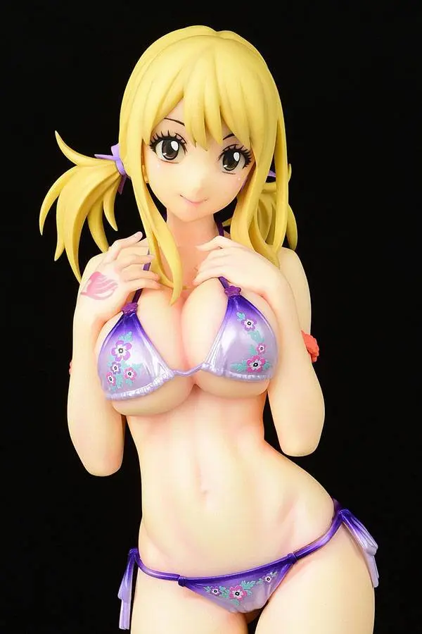 Fairy Tail 1/6 Lucy Heartfilia Swimsuit Pure in Heart Twin Tail Ver. PVC szobor figura 27 cm termékfotó