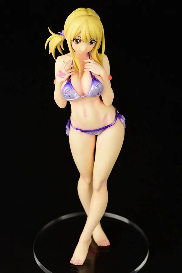 Fairy Tail 1/6 Lucy Heartfilia Swimsuit Pure in Heart Twin Tail Ver. PVC szobor figura 27 cm termékfotó
