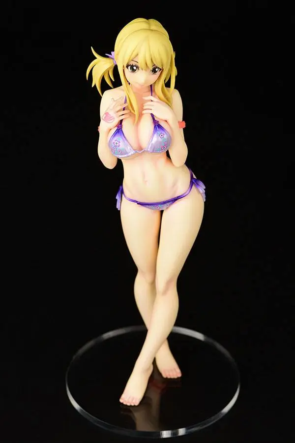 Fairy Tail 1/6 Lucy Heartfilia Swimsuit Pure in Heart Twin Tail Ver. PVC szobor figura 27 cm termékfotó