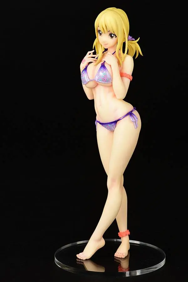 Fairy Tail 1/6 Lucy Heartfilia Swimsuit Pure in Heart Twin Tail Ver. PVC szobor figura 27 cm termékfotó