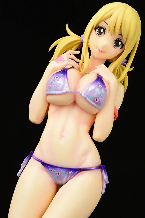 Fairy Tail 1/6 Lucy Heartfilia Swimsuit Pure in Heart Twin Tail Ver. PVC szobor figura 27 cm termékfotó
