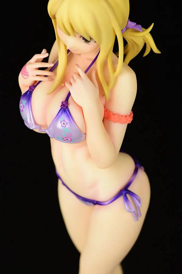 Fairy Tail 1/6 Lucy Heartfilia Swimsuit Pure in Heart Twin Tail Ver. PVC szobor figura 27 cm termékfotó