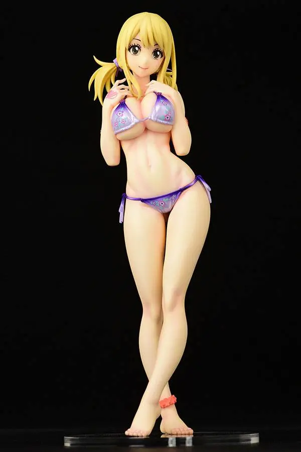 Fairy Tail 1/6 Lucy Heartfilia Swimsuit Pure in Heart Twin Tail Ver. PVC szobor figura 27 cm termékfotó