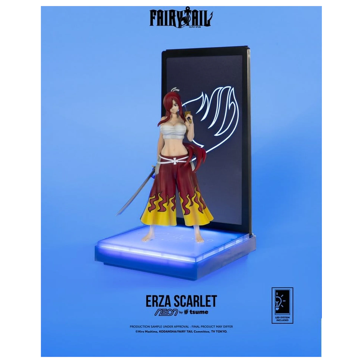 Fairy Tail Neon figura 1/9 Erza Scarlet 25 cm termékfotó
