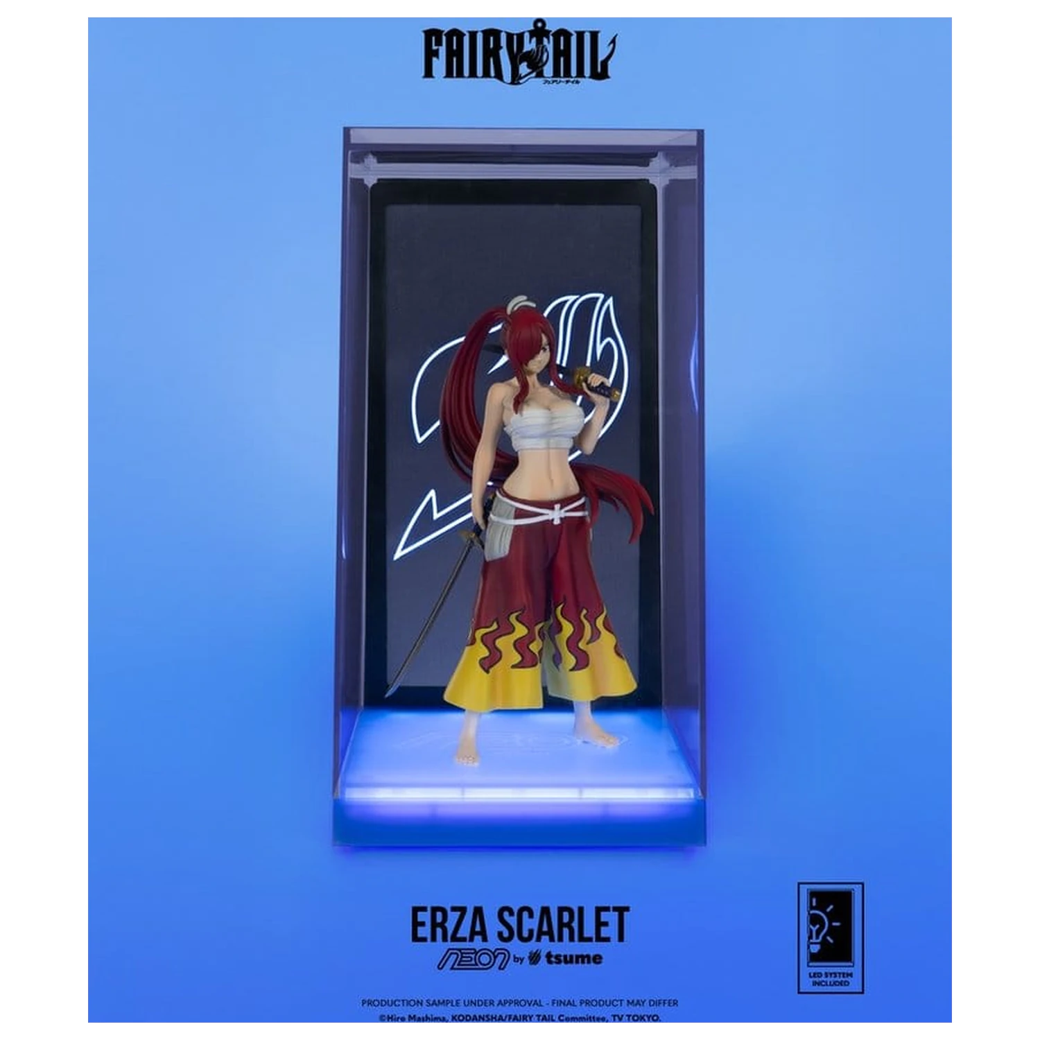 Fairy Tail Neon figura 1/9 Erza Scarlet 25 cm termékfotó