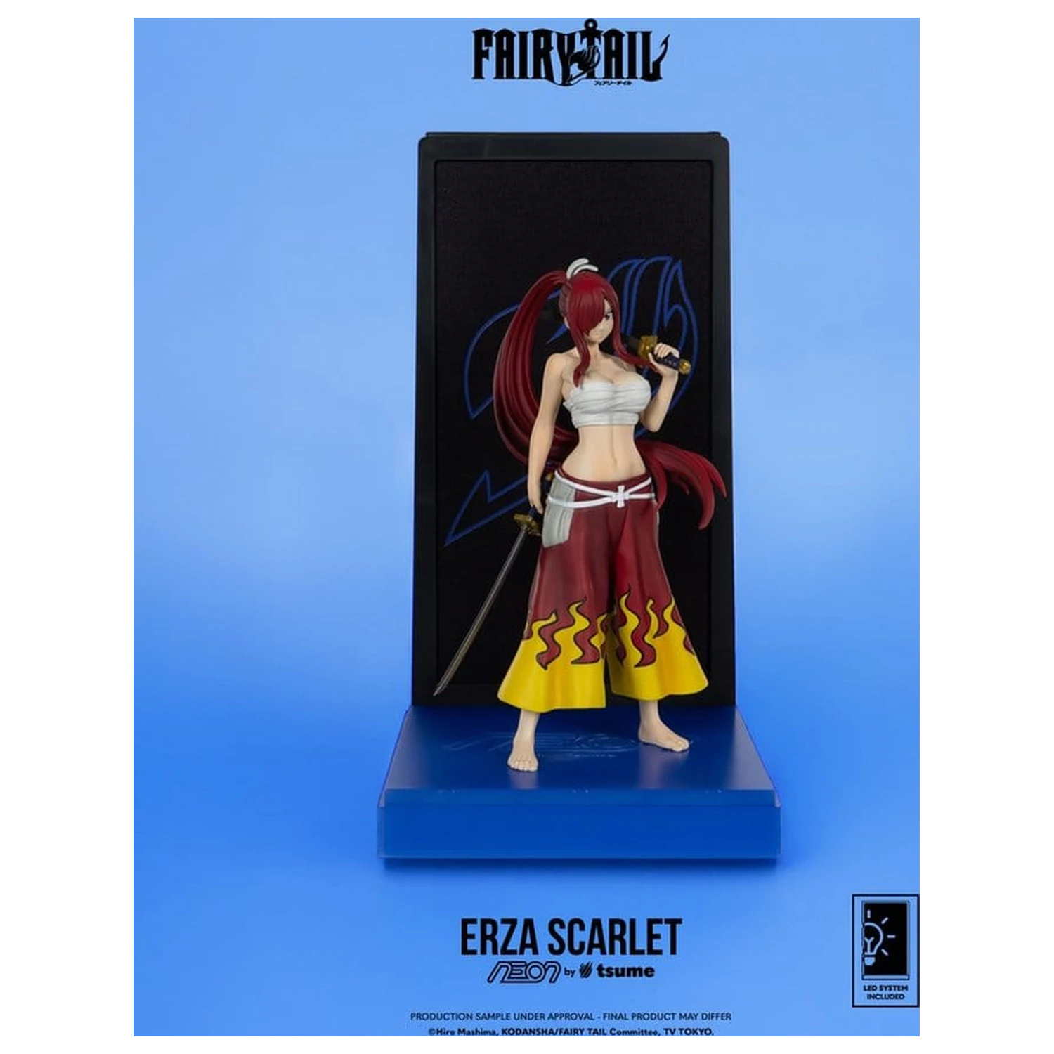 Fairy Tail Neon figura 1/9 Erza Scarlet 25 cm termékfotó