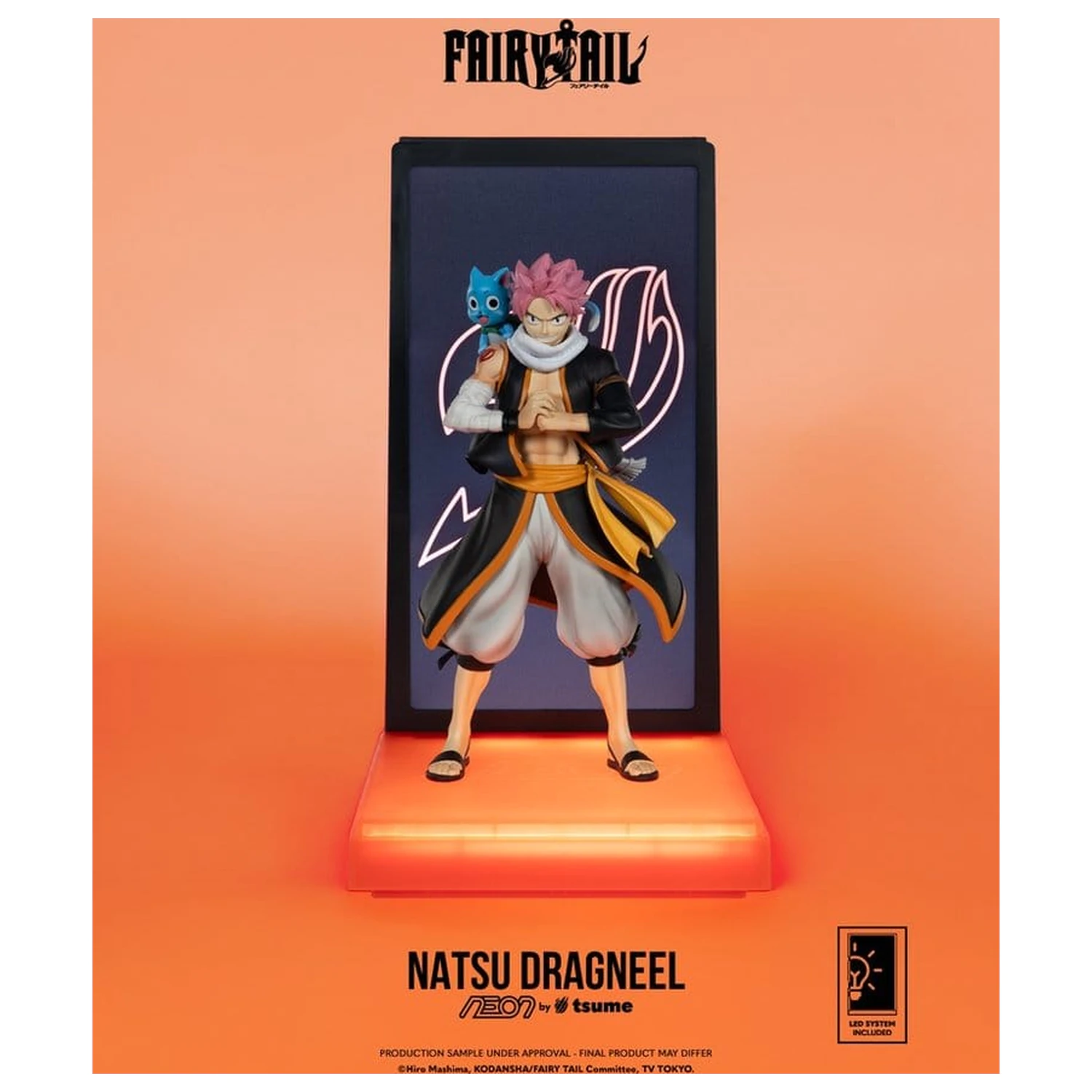 Fairy Tail Neon figura 1/9 Natsu Dragneel 25 cm termékfotó