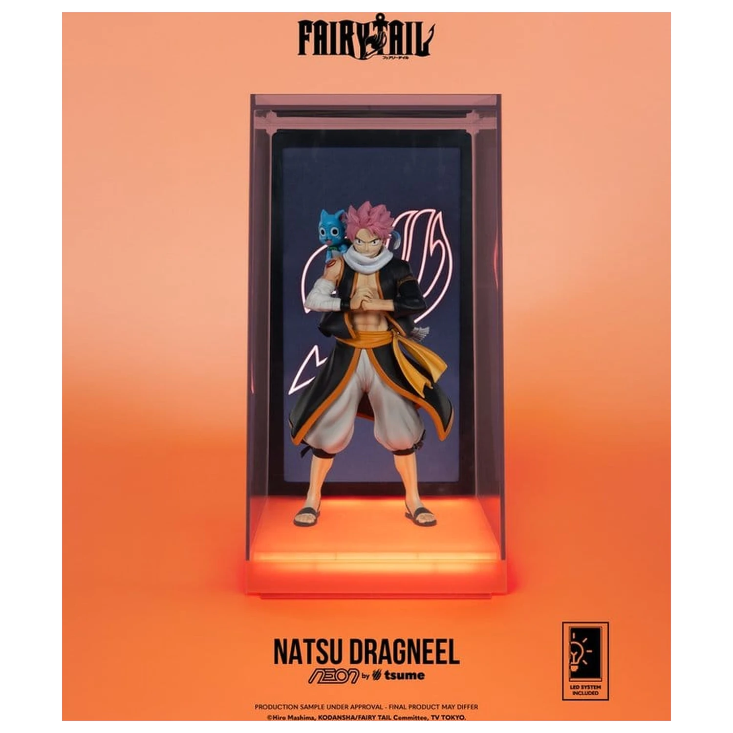 Fairy Tail Neon figura 1/9 Natsu Dragneel 25 cm termékfotó
