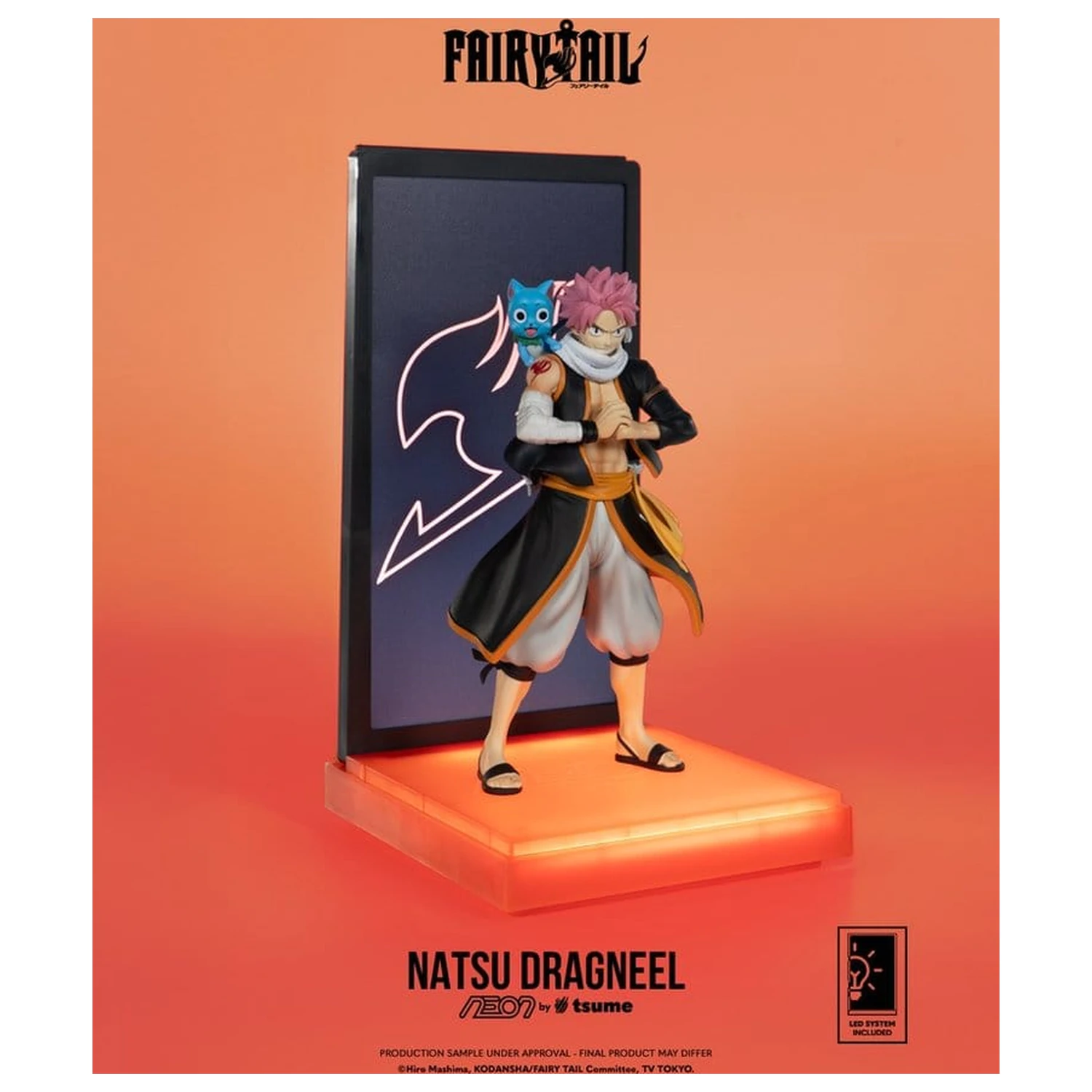 Fairy Tail Neon figura 1/9 Natsu Dragneel 25 cm termékfotó