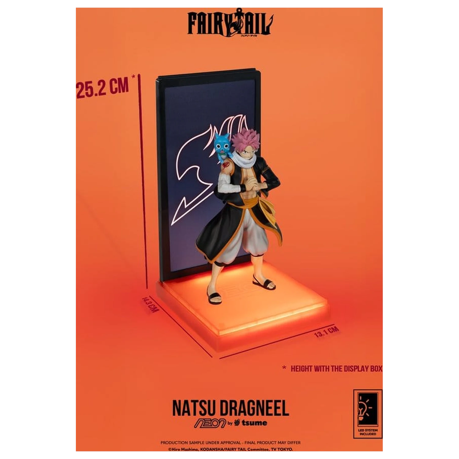 Fairy Tail Neon figura 1/9 Natsu Dragneel 25 cm termékfotó