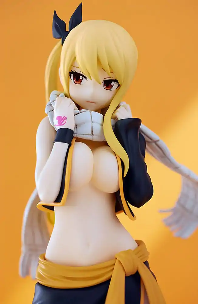 Fairy Tail Pop Up Parade PVC Statue Lucy Heartfilia Natsu Costume Ver. L Size 22 cm termékfotó