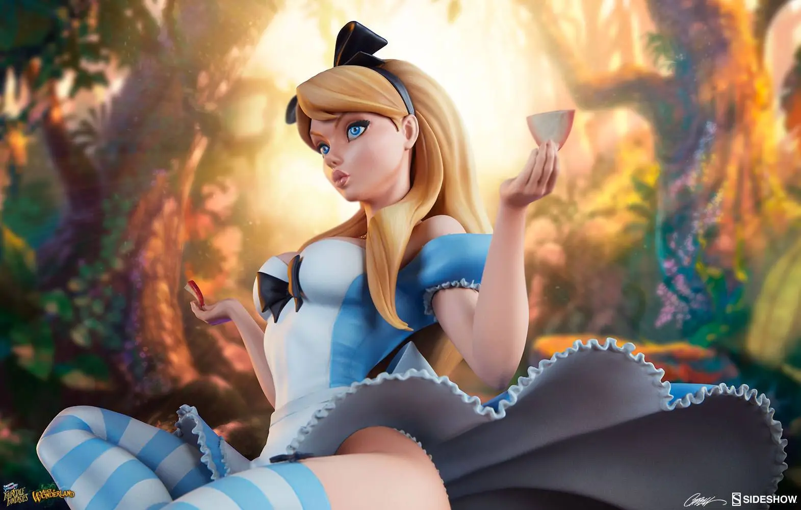 Fairytale Fantasies Collection Alice Csodaországban szobor figura 34 cm termékfotó