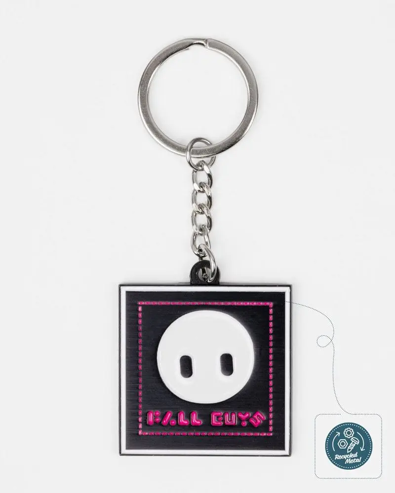 Fall Guys Square Eyes fém kulcstartó termékfotó