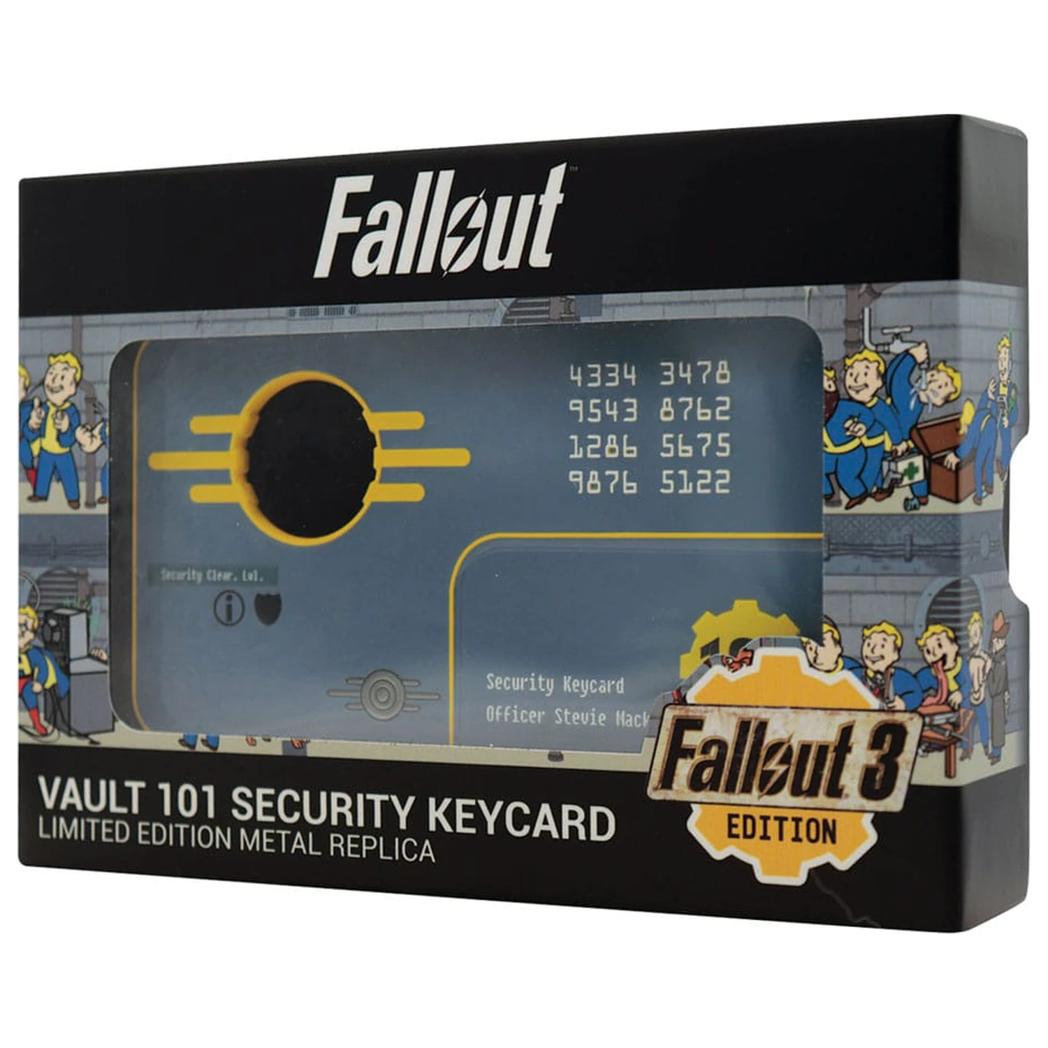 Fallout 3 replika Vault 101 Security Keycard Limitált kiadás termékfotó