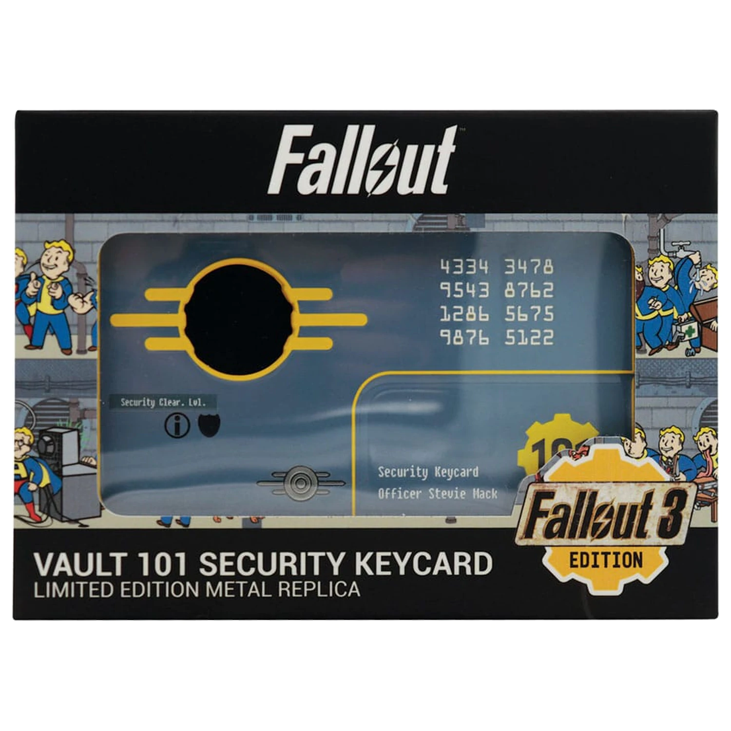 Fallout 3 replika Vault 101 Security Keycard Limitált kiadás termékfotó