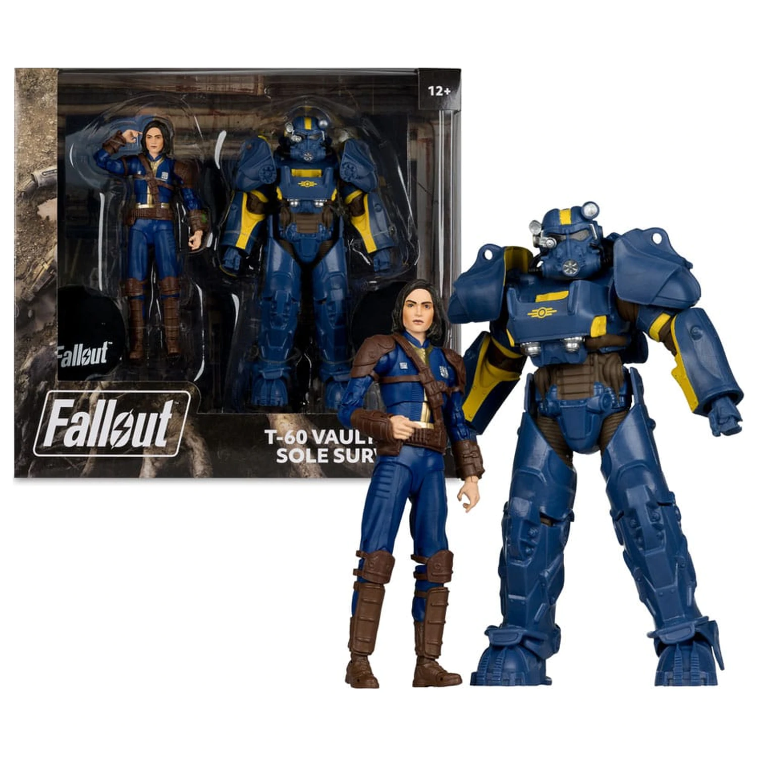Fallout 4 2 db-os figura csomag T-60 Vault Tec & Sole Survivor 18 cm termékfotó