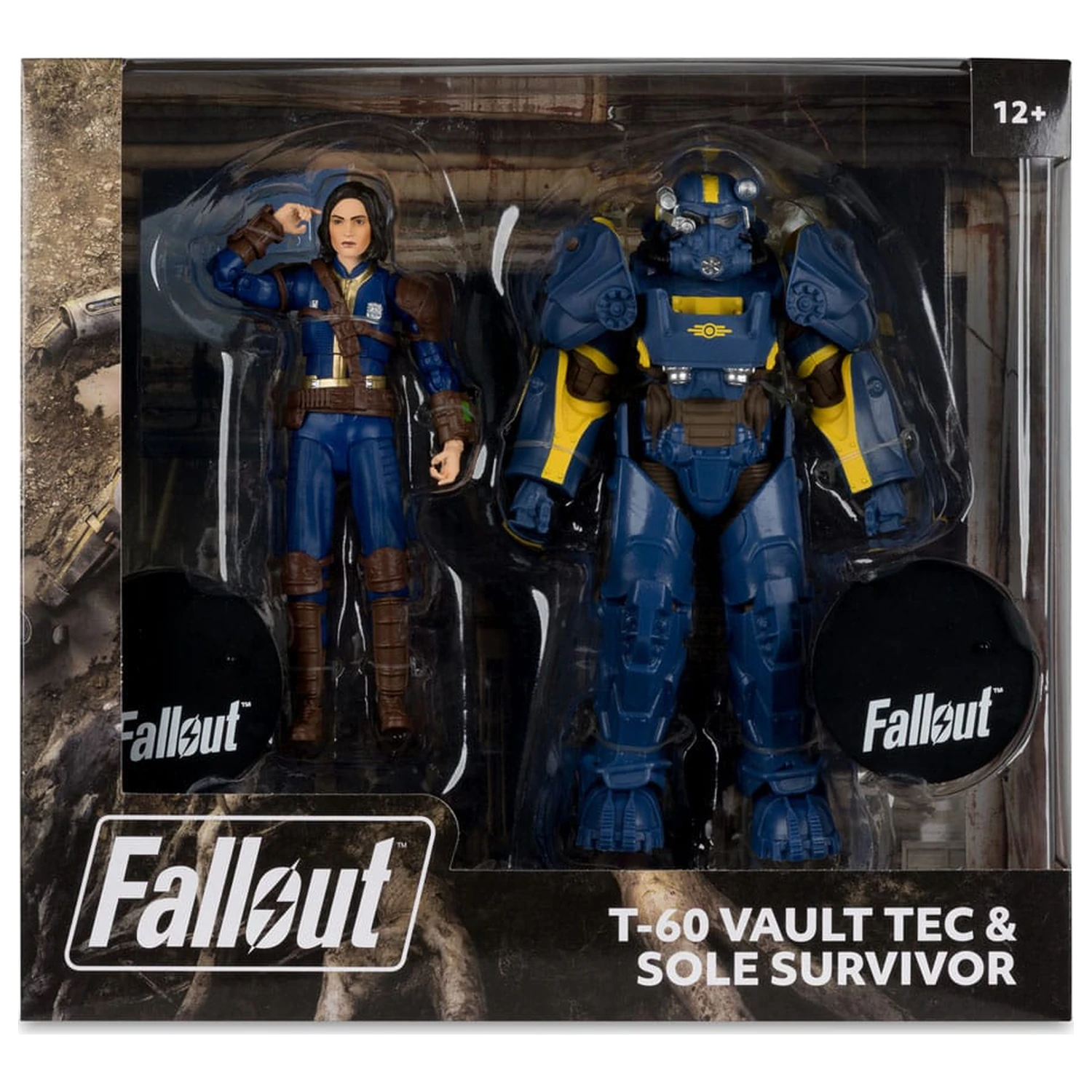 Fallout 4 2 db-os figura csomag T-60 Vault Tec & Sole Survivor 18 cm termékfotó