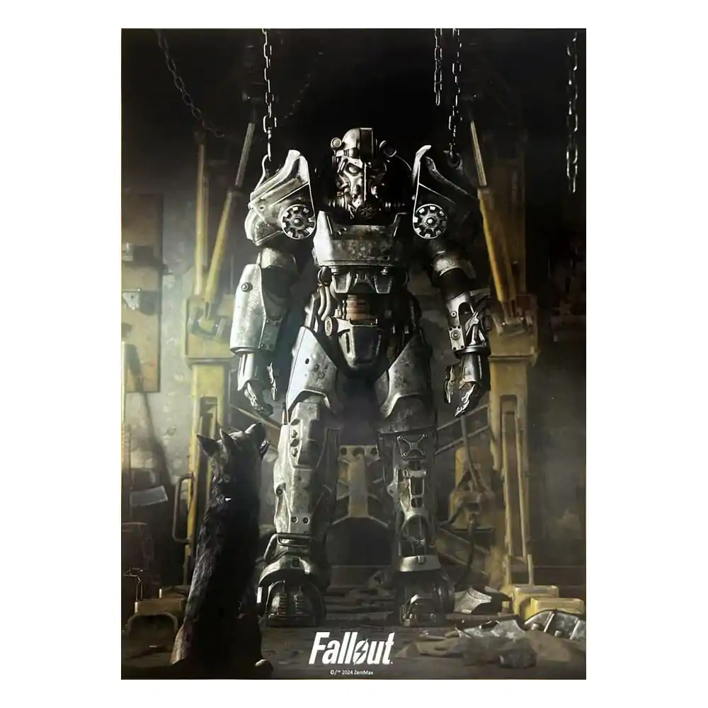 Fallout 4 Art Print Power Armor 30 x 40 cm - keretezetlen vászonkép termékfotó