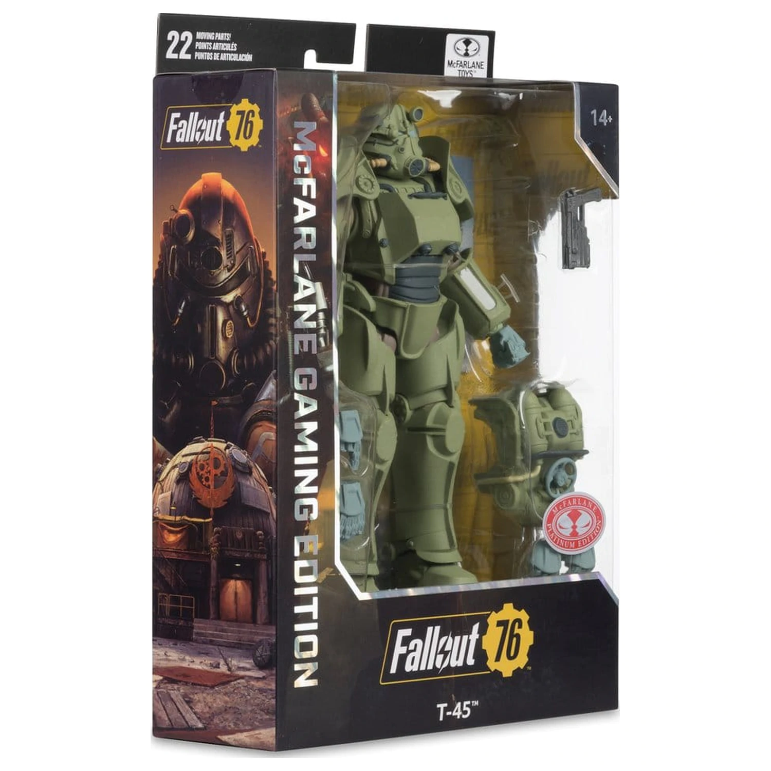 Fallout 76 Gaming Edition akciófigura T-45 Military Armor (Red Platinum Edition) 20 cm termékfotó