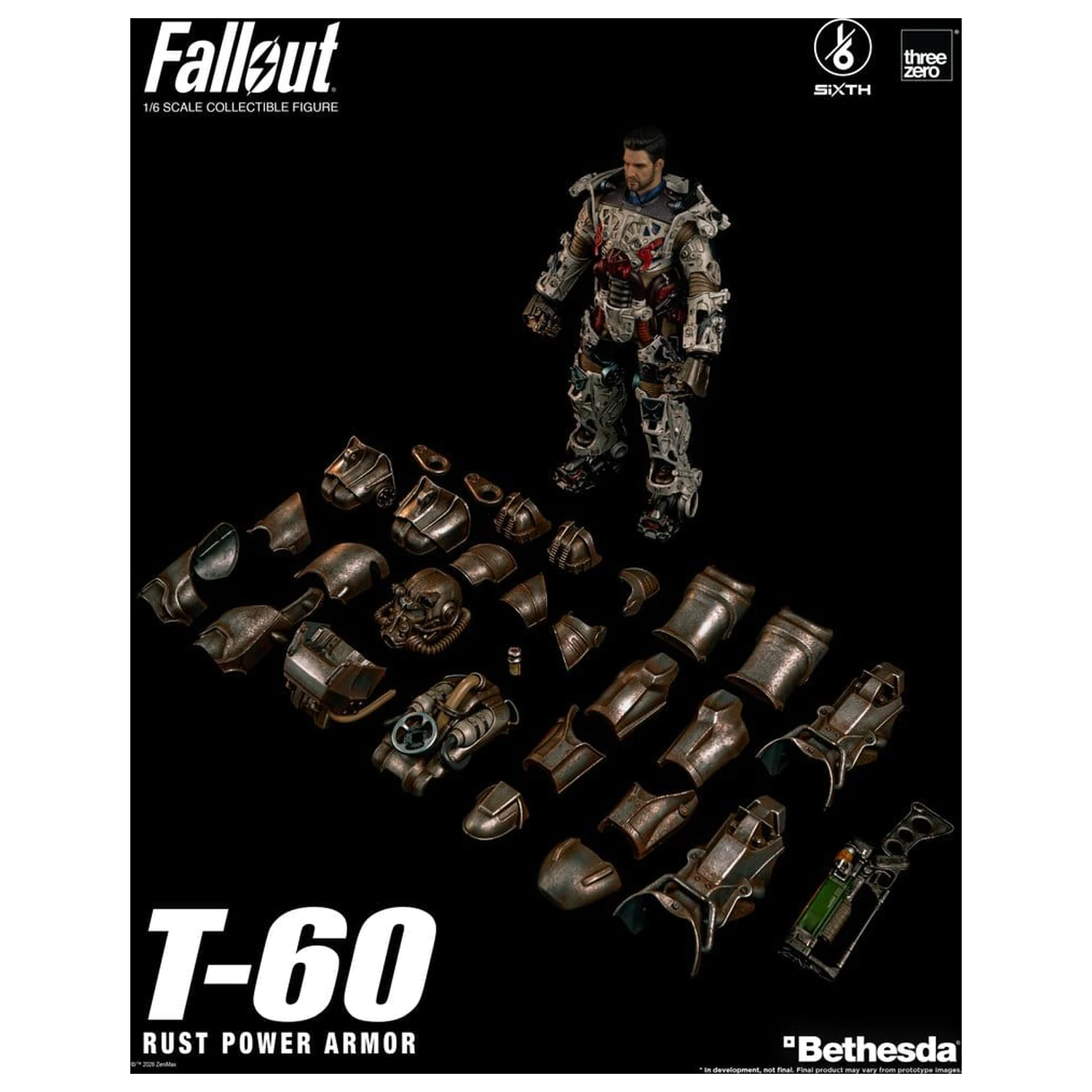 Fallout akciófigura 1/6 T-60 Rust Power Armor termékfotó