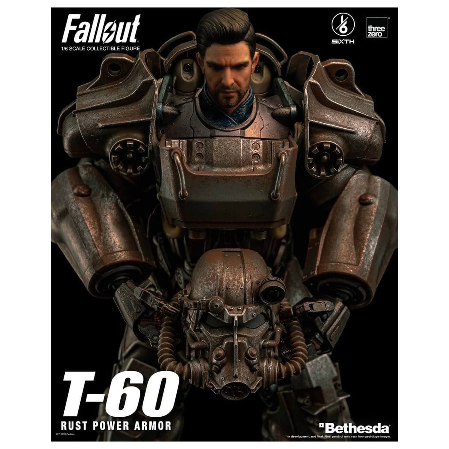 Fallout akciófigura 1/6 T-60 Rust Power Armor termékfotó