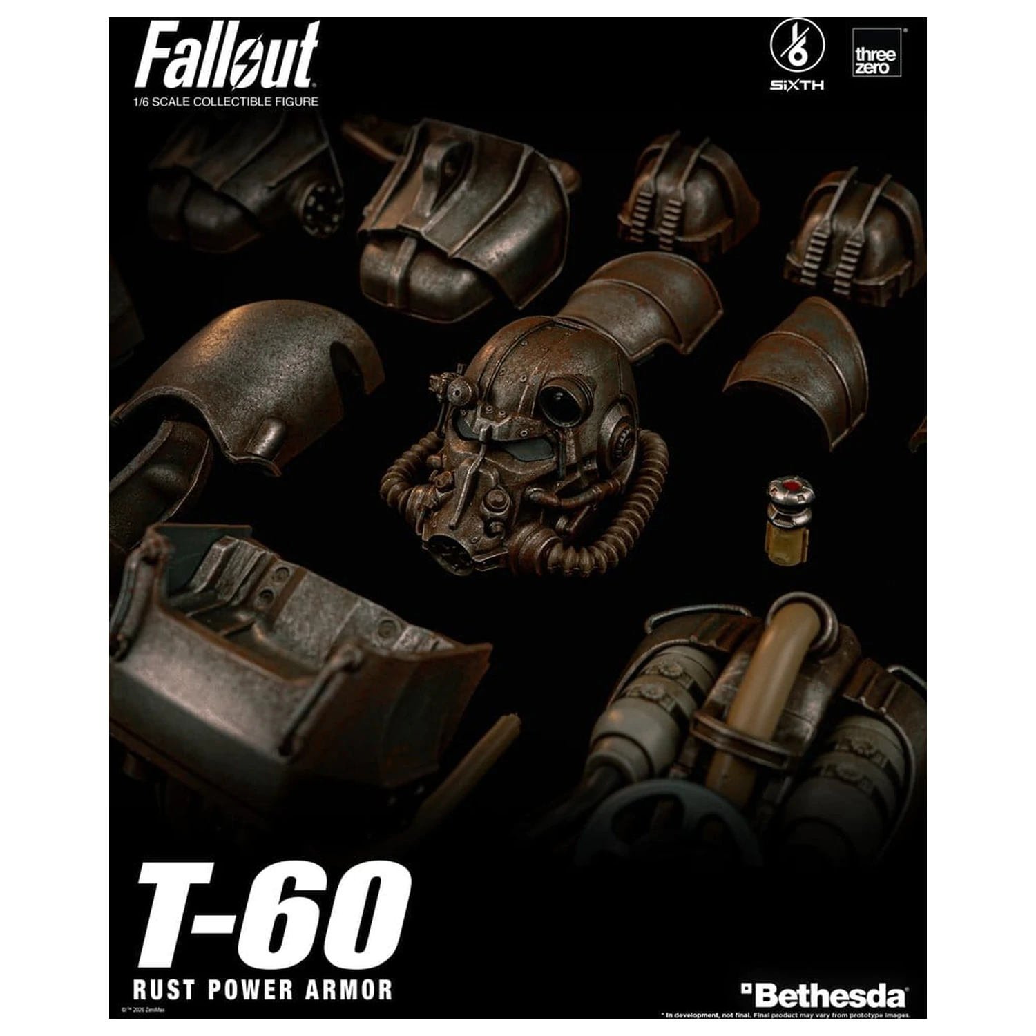 Fallout akciófigura 1/6 T-60 Rust Power Armor termékfotó