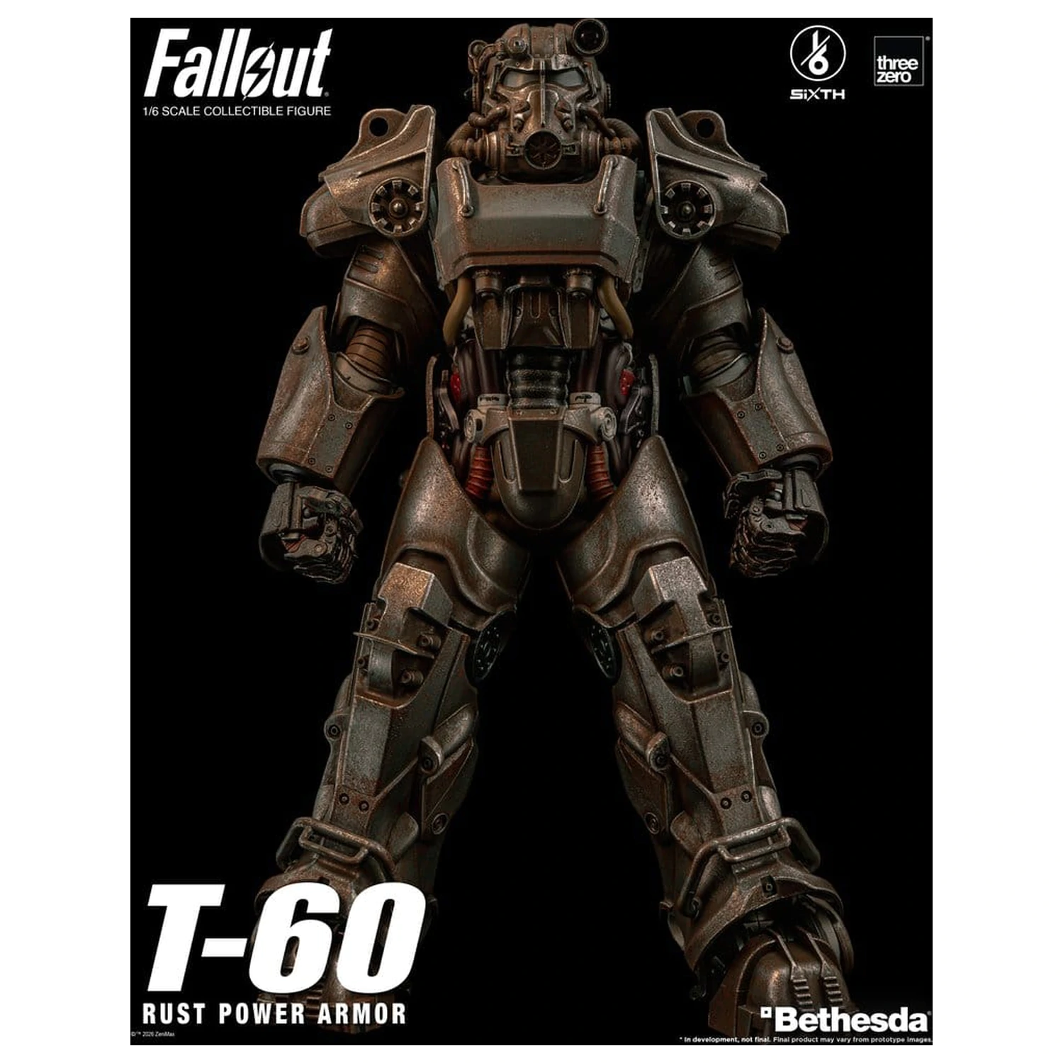 Fallout akciófigura 1/6 T-60 Rust Power Armor termékfotó