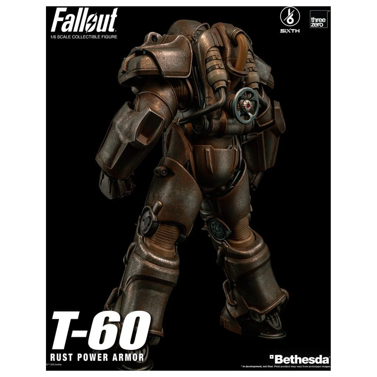 Fallout akciófigura 1/6 T-60 Rust Power Armor termékfotó