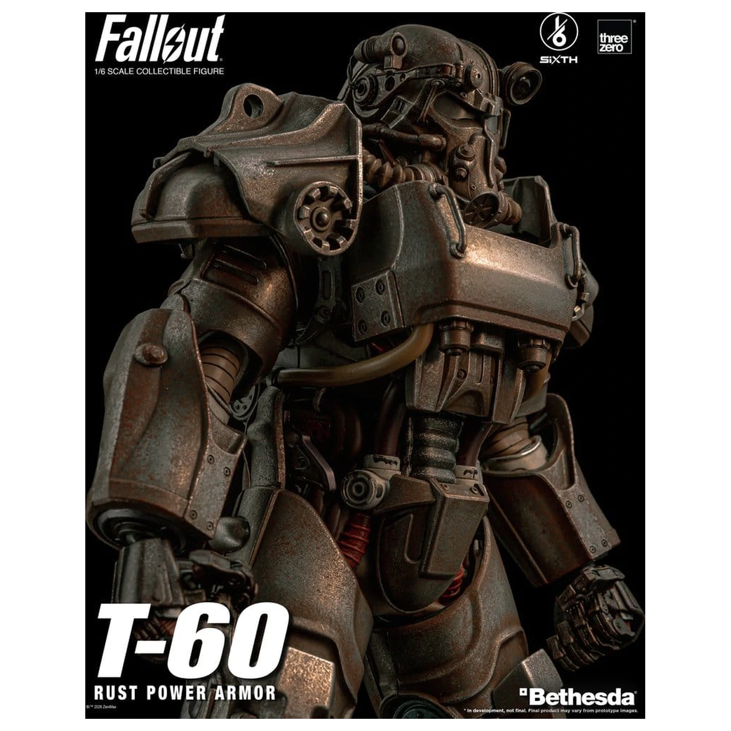 Fallout akciófigura 1/6 T-60 Rust Power Armor termékfotó
