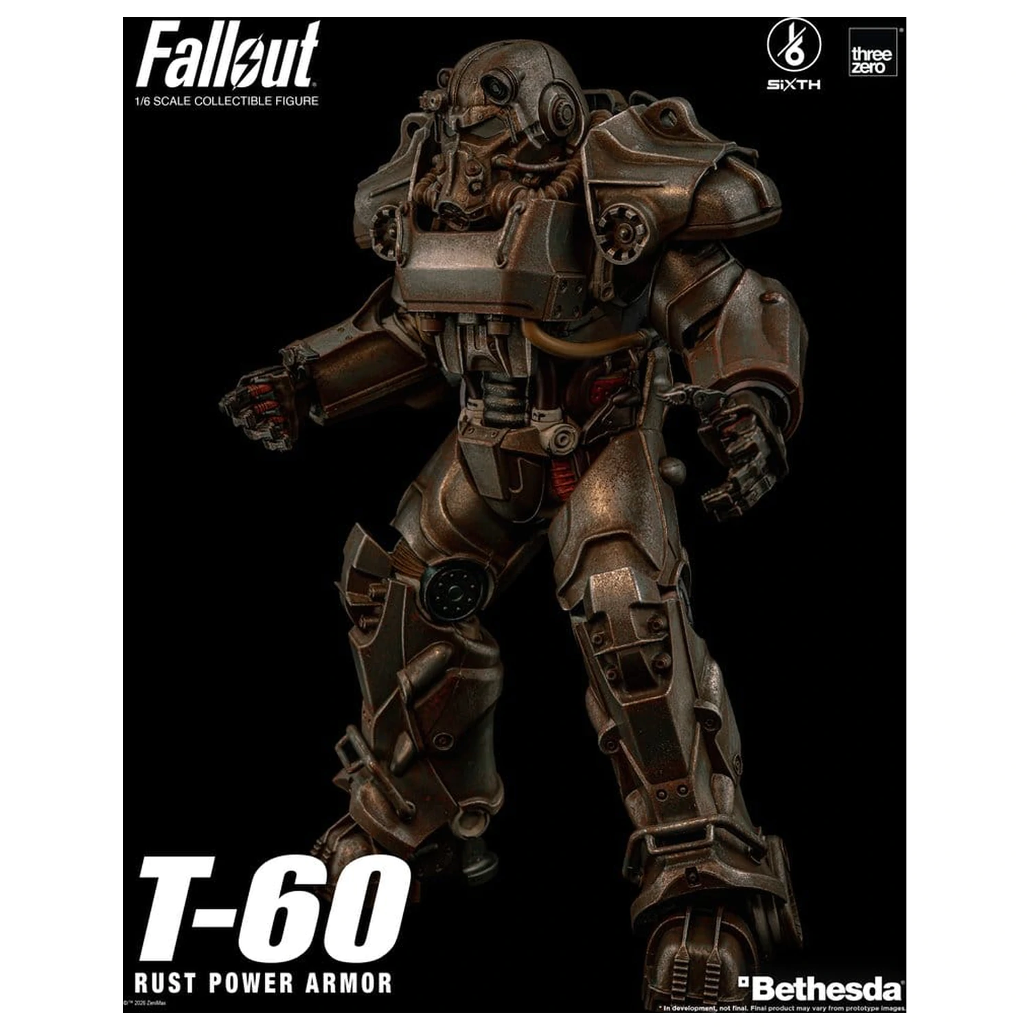 Fallout akciófigura 1/6 T-60 Rust Power Armor termékfotó