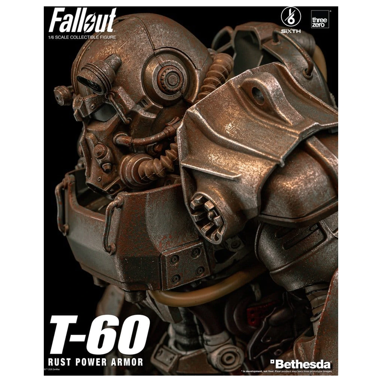 Fallout akciófigura 1/6 T-60 Rust Power Armor termékfotó