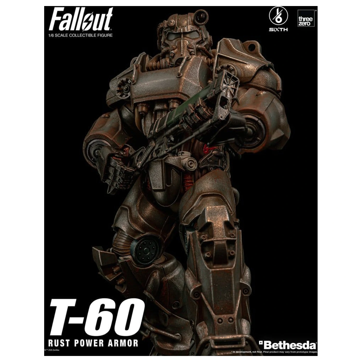 Fallout akciófigura 1/6 T-60 Rust Power Armor termékfotó