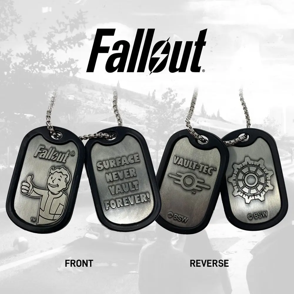 Fallout Dog Tags with ball chain Logo termékfotó