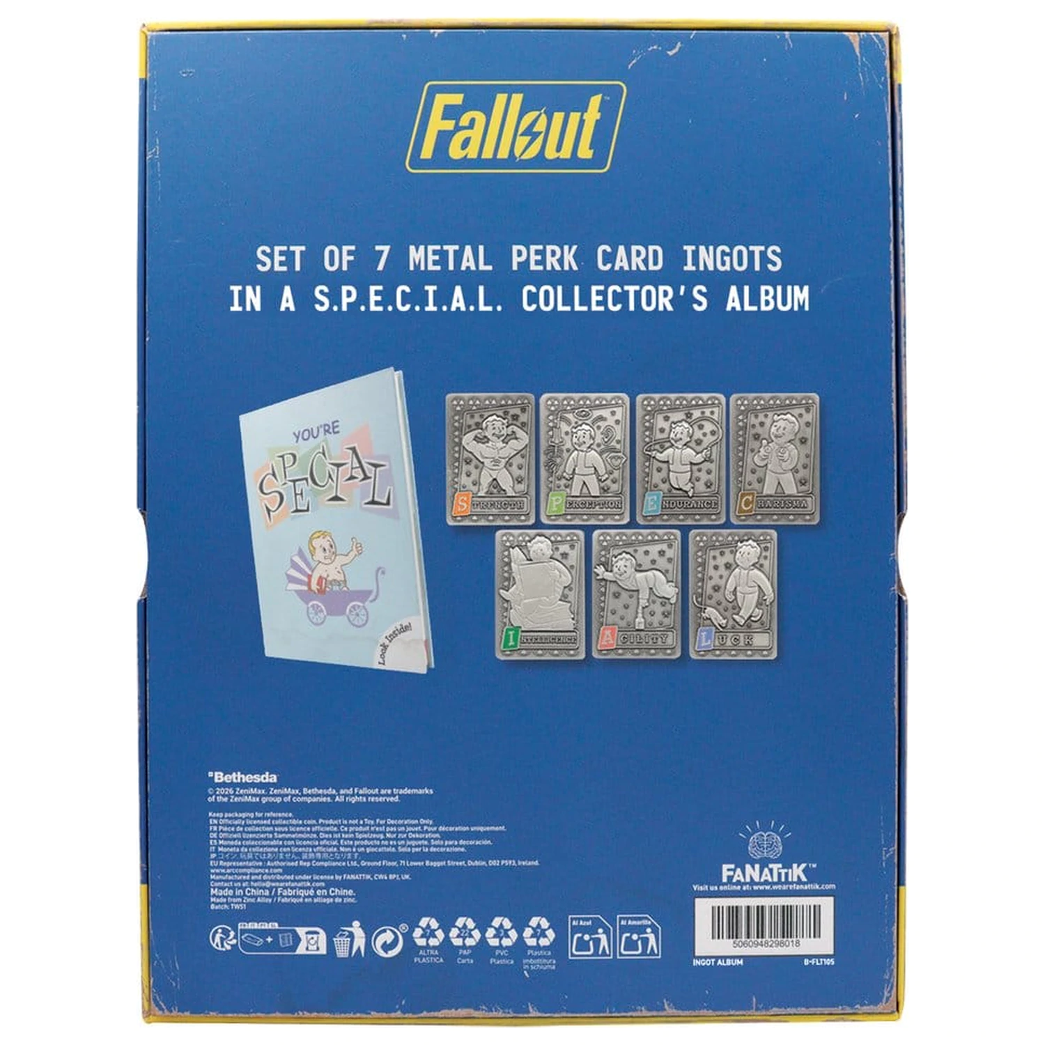 Fallout Ingots with Album S.P.E.C.I.A.L. Perk Card Collector’s Album termékfotó