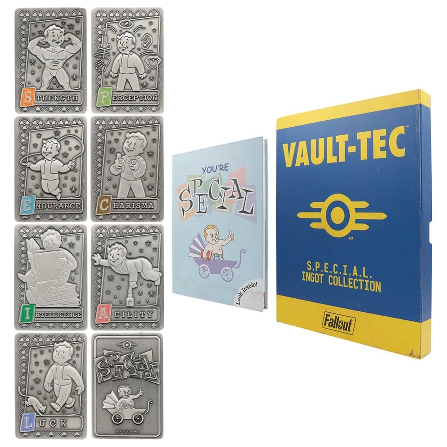 Fallout Ingots with Album S.P.E.C.I.A.L. Perk Card Collector’s Album termékfotó