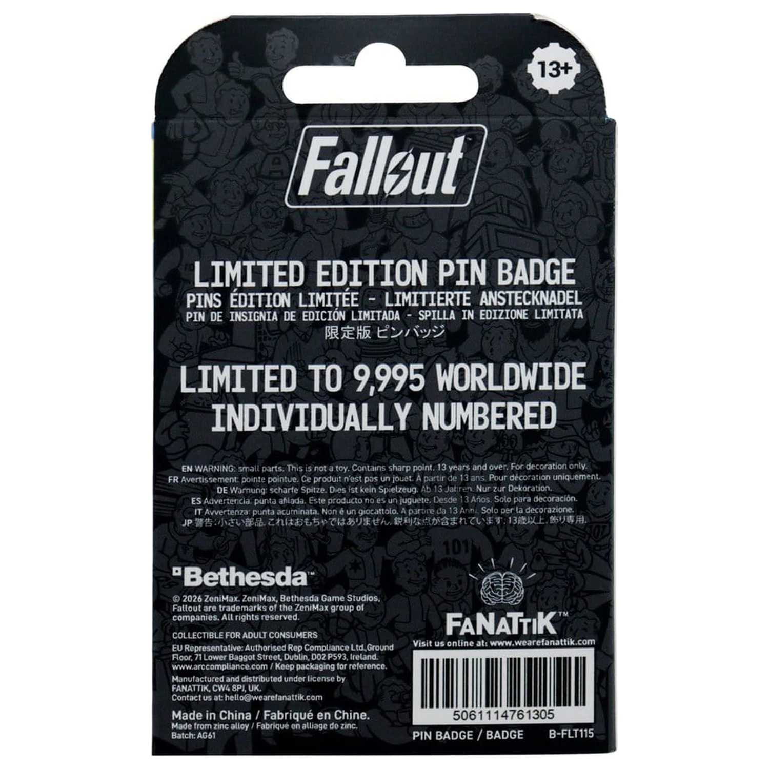 Fallout kitűző Vault Door 111 Limitált kiadás Hinged termékfotó