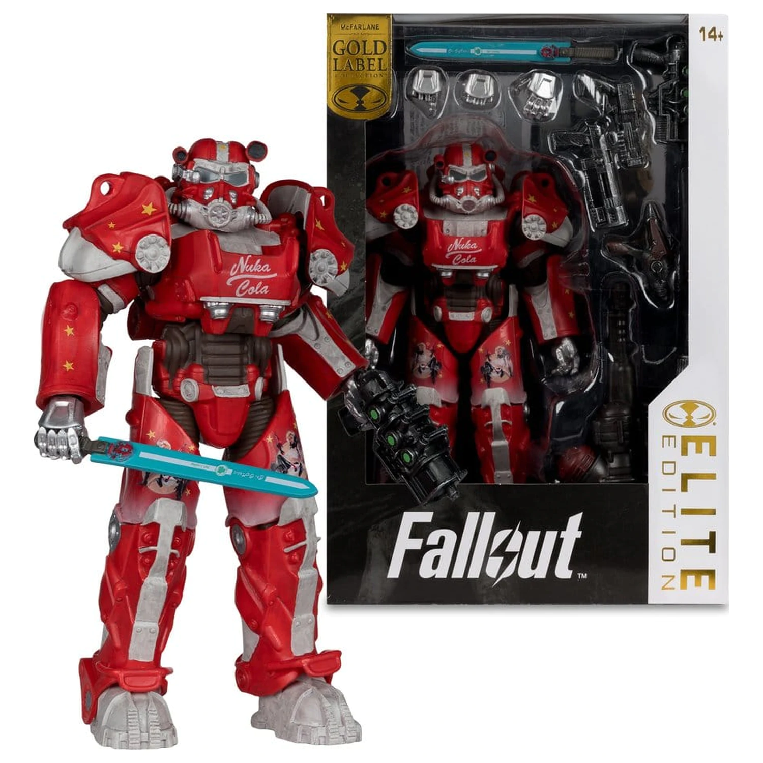Fallout McFarlane Elite Edition akciófigura Fallout 76 Nuka Cola T-60 (Gold Label) 19 cm termékfotó