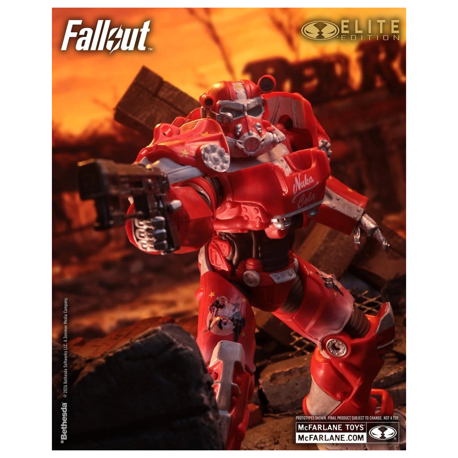 Fallout McFarlane Elite Edition akciófigura Fallout 76 Nuka Cola T-60 (Gold Label) 19 cm termékfotó