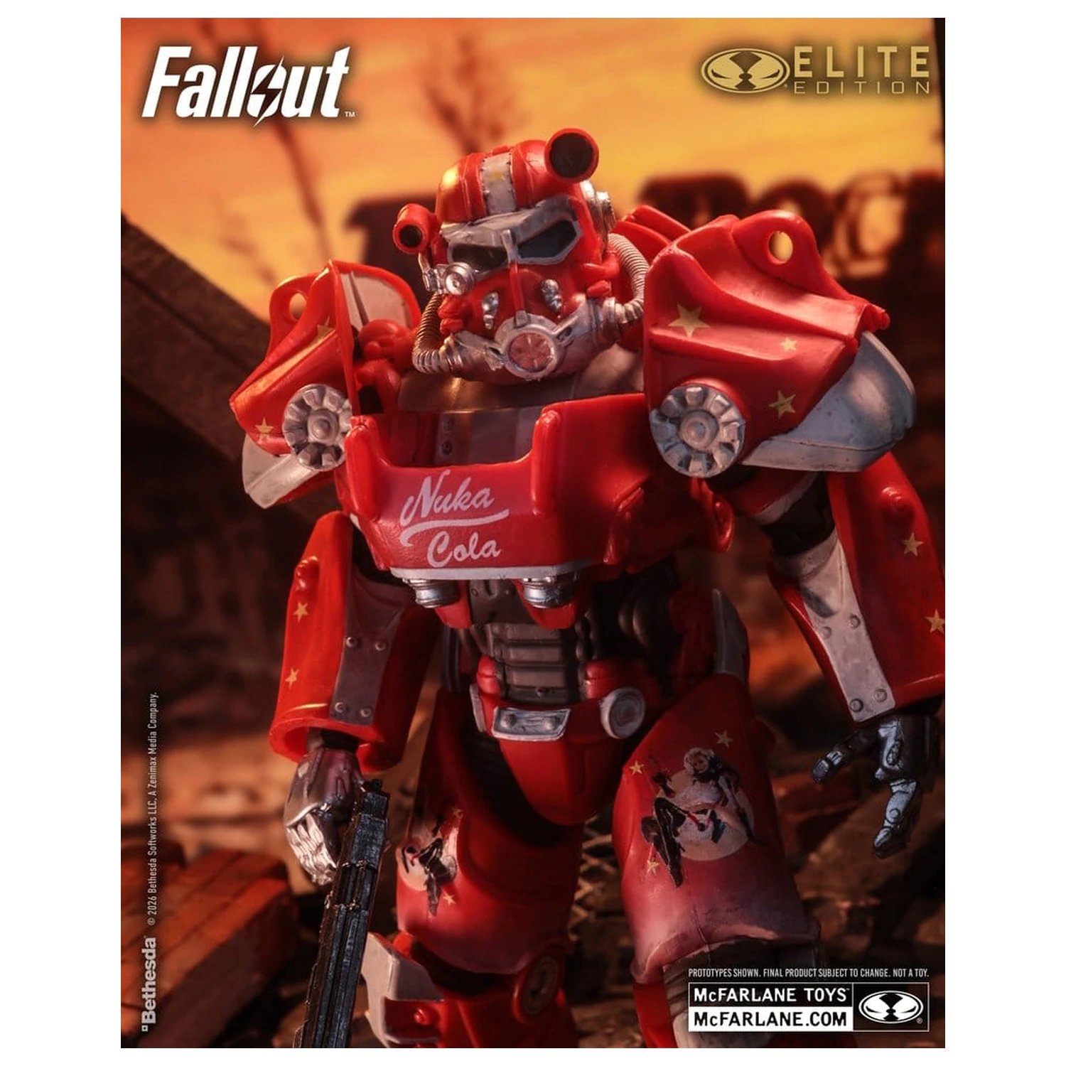 Fallout McFarlane Elite Edition akciófigura Fallout 76 Nuka Cola T-60 (Gold Label) 19 cm termékfotó