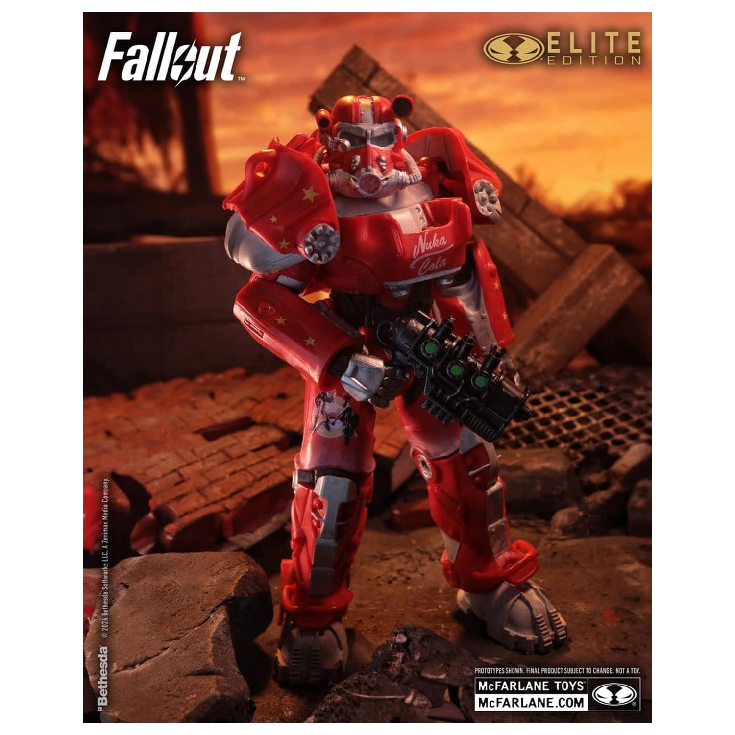 Fallout McFarlane Elite Edition akciófigura Fallout 76 Nuka Cola T-60 (Gold Label) 19 cm termékfotó