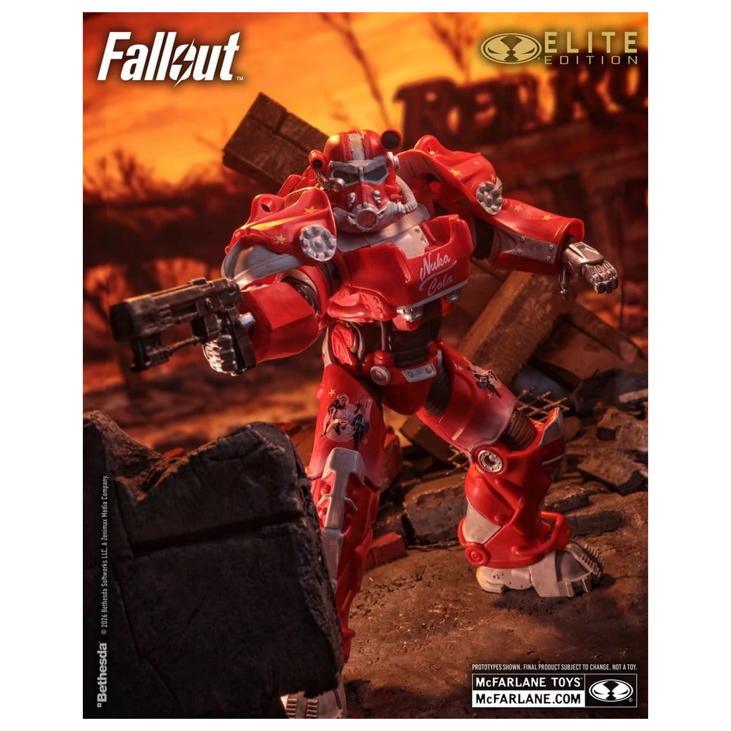 Fallout McFarlane Elite Edition akciófigura Fallout 76 Nuka Cola T-60 (Gold Label) 19 cm termékfotó