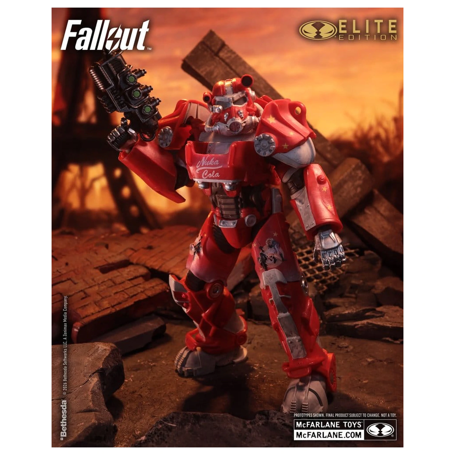 Fallout McFarlane Elite Edition akciófigura Fallout 76 Nuka Cola T-60 (Gold Label) 19 cm termékfotó
