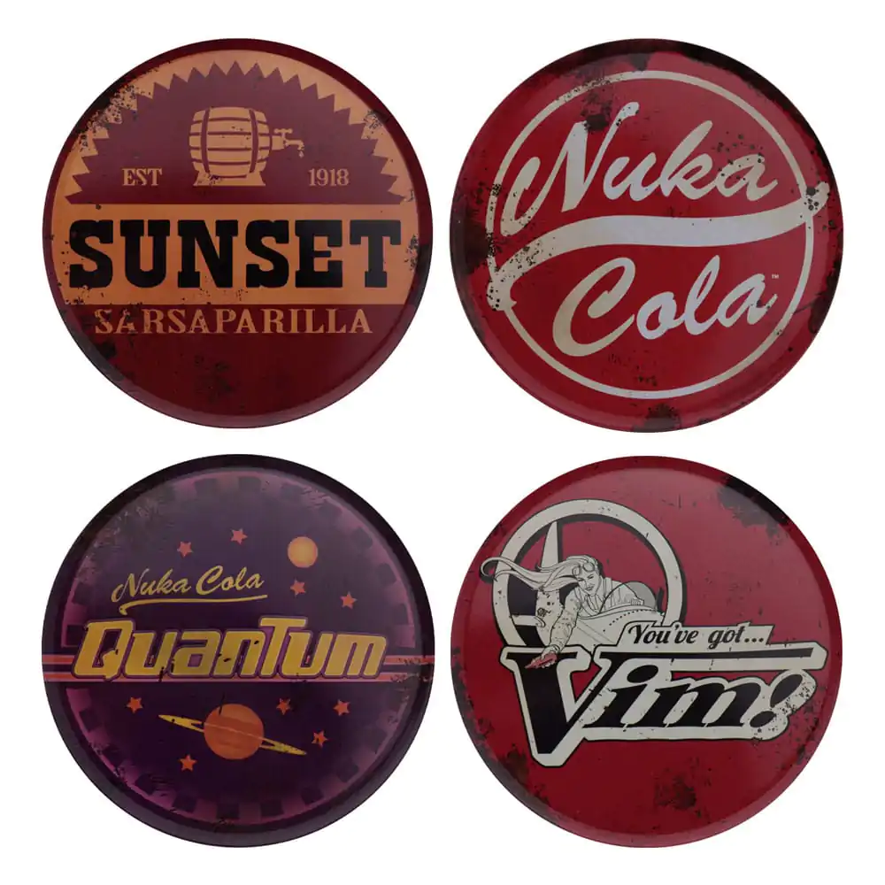 Fallout Metal Drinks 4 db-os poháralátét csomag termékfotó