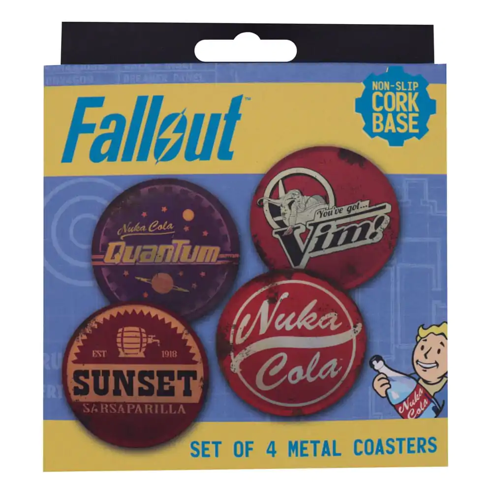 Fallout Metal Drinks 4 db-os poháralátét csomag termékfotó