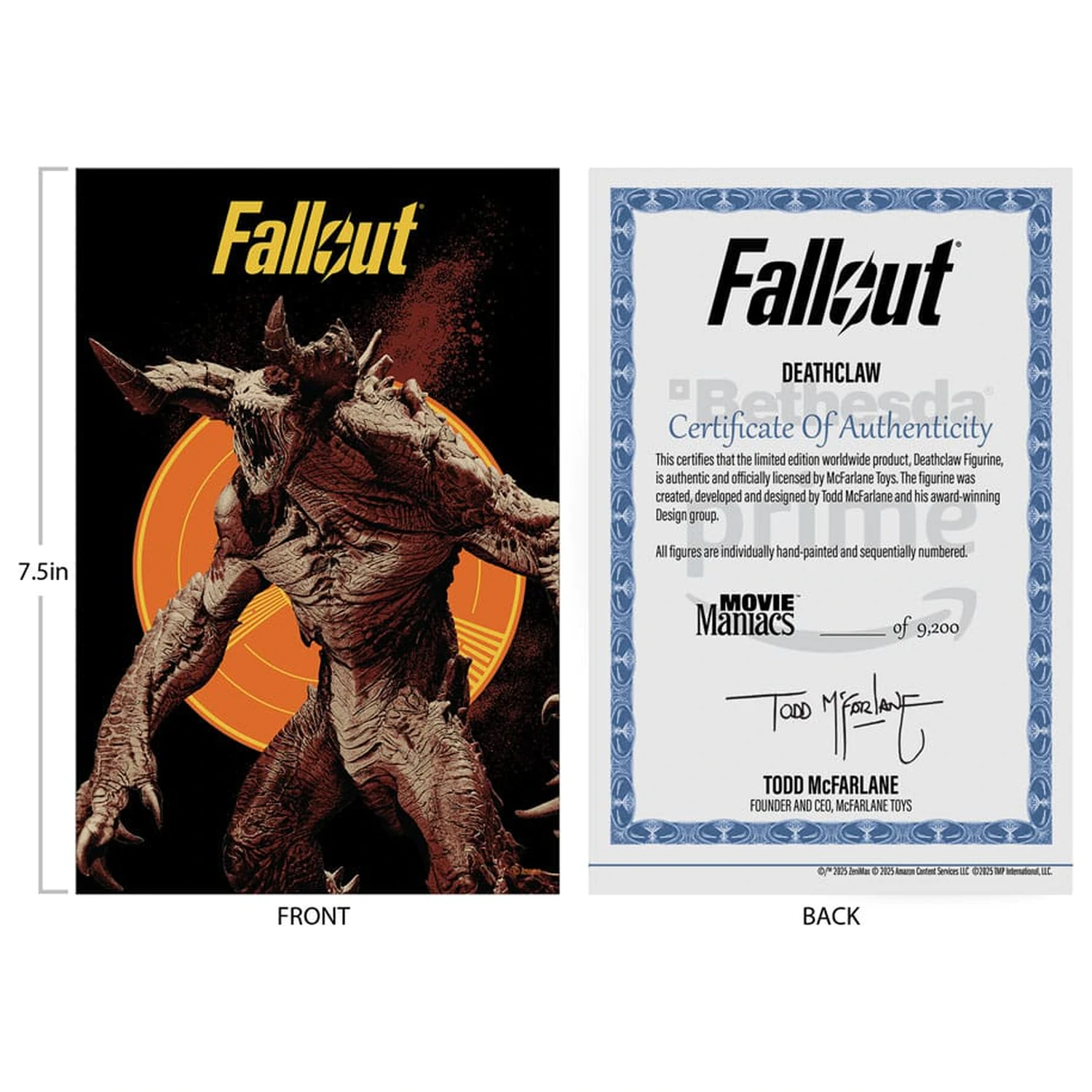 Fallout Movie Maniacs szobor figura Deathclaw (Season 2) 19 cm termékfotó