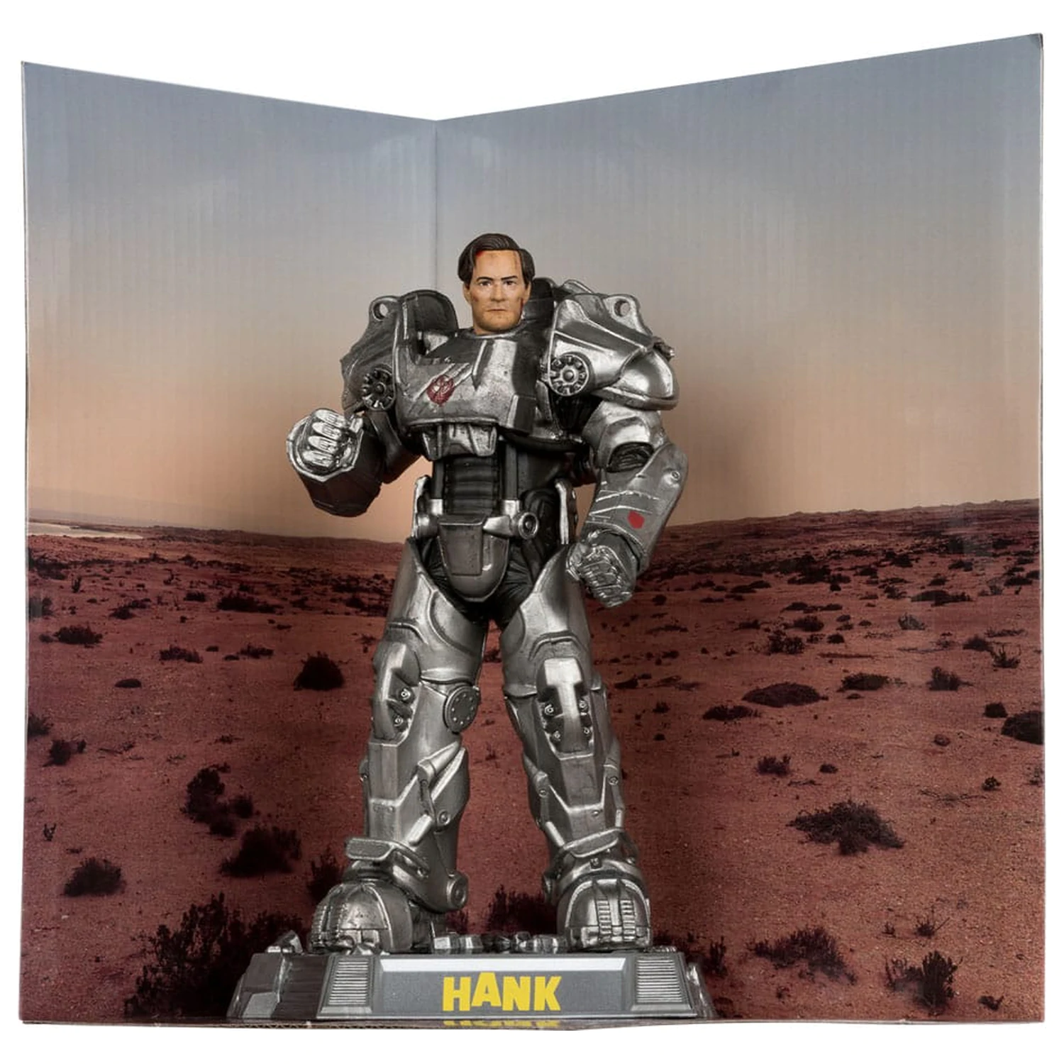 Fallout Movie Maniacs szobor figura Hank Maclean (Season 2) (Red Platinum Edition) 17 cm termékfotó