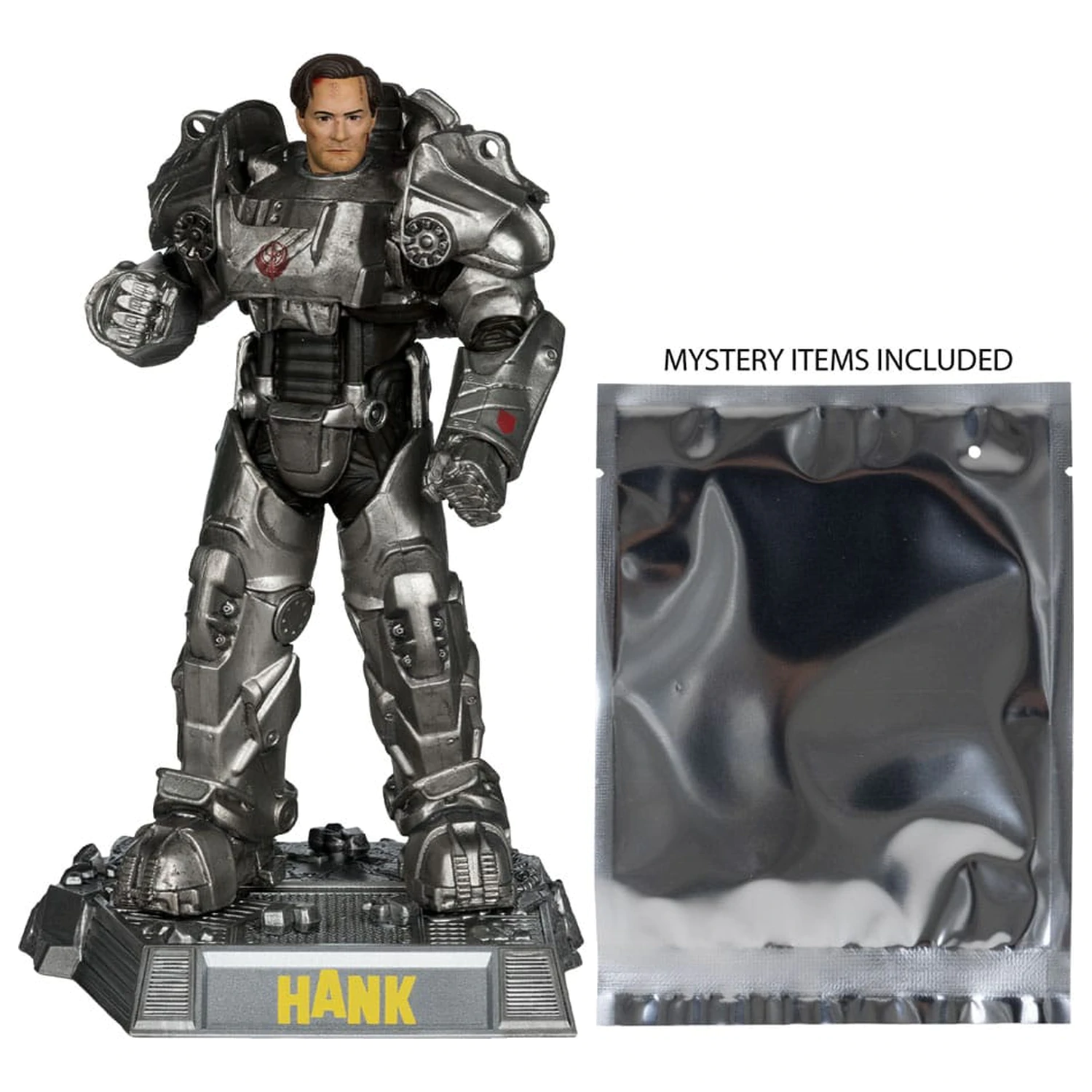 Fallout Movie Maniacs szobor figura Hank Maclean (Season 2) (Red Platinum Edition) 17 cm termékfotó