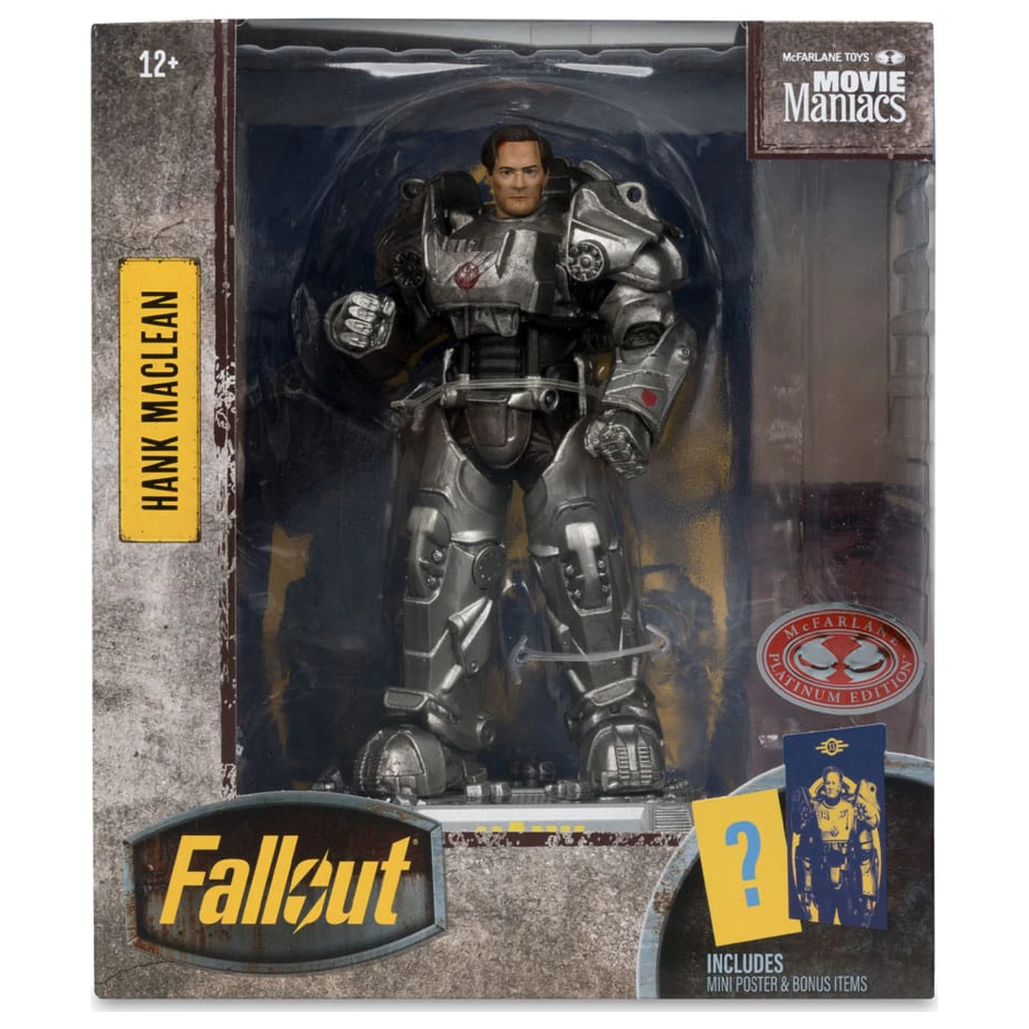 Fallout Movie Maniacs szobor figura Hank Maclean (Season 2) (Red Platinum Edition) 17 cm termékfotó